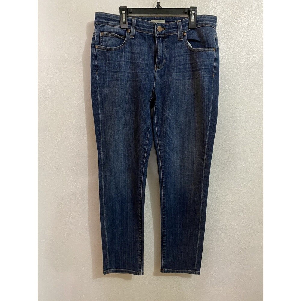 Eileen Fisher Tapered Ankle Medium Wash Blue Jeans Size 6 M24
